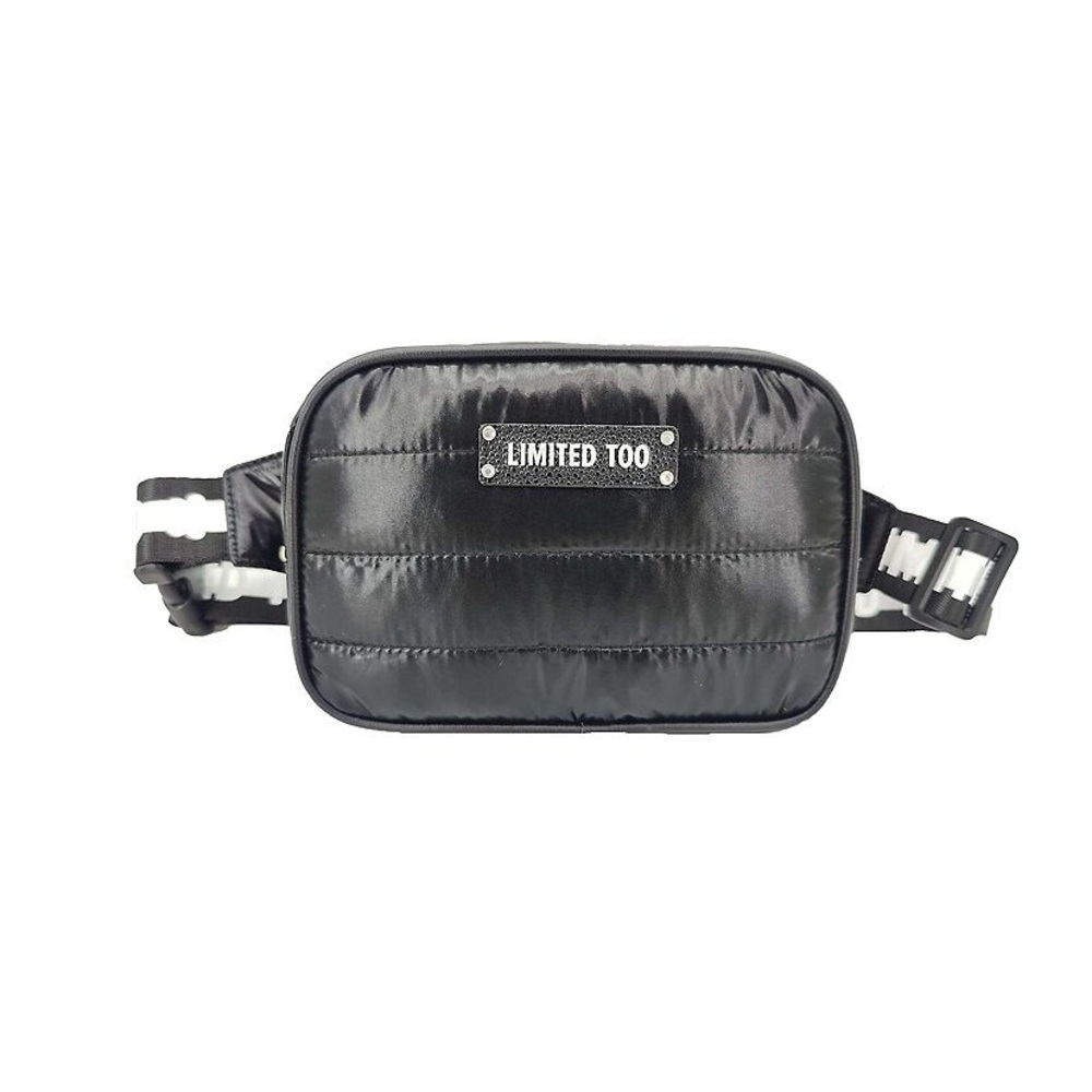 Limited Too Black Quilted Crossbody Bag